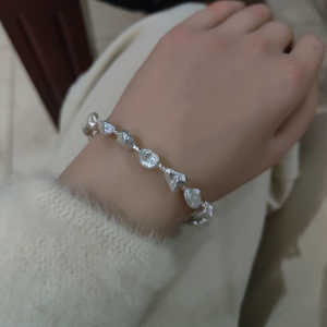 Bracelet en perles de Keshi d'eau douce naturelles sans pépins, bracelet étincelant - Product Image 4