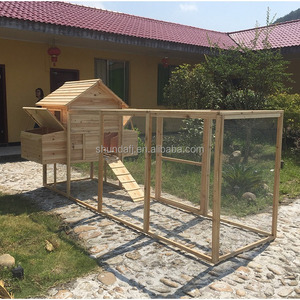 SDC023 SHUNDA Outdoor Luxury Modern Waterproof Eco-Friendly <b>Extra</b> <b>Large</b> <b>Print</b> Fir Wooden Chicken Coop for Sale Online All - Product Image 6