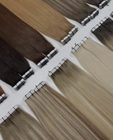 Extensions de cheveux humains Remy chinois 100% naturels, vierges, blonds, double drawn, invisibles, à bandes adhésives, de donneur unique, personnalisables, vente en gros