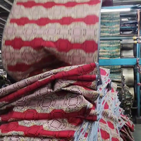 Kain Afrika 113cm X 90cm kain Batik cetak Afrika kain Ankara Kanga Pag Kitenge kain katun pola bunga lili