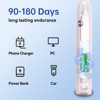 Brosse à dents électrique sonique pour enfants, USB-C, poils doux, pour dents sensibles, minuterie, étanche IPX8, blanchiment des dents, 5