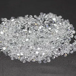 Wholesale Factory Polished Directly Customized cubic zirconia stones White Round 5A Color 2mm loose CZ Stone for Ring Jewelry