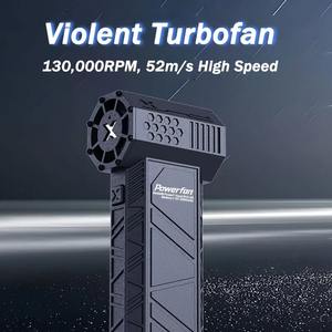 Mini Soplador de Aire Potente, 130000 RPM, 52 m/s, Motor sin Escobillas, Ventilador Turbo Portátil, Soplador de Aire a Batería para Limpiar Hojas del Coche - Product Image 3