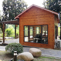 Cabane mobile en bois massif respirante de style asiatique pour l'extérieur, maison préfabriquée portable