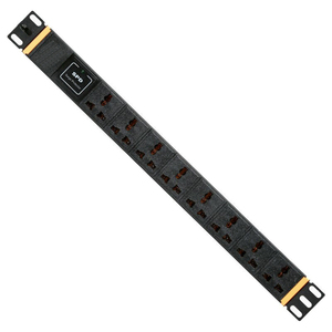 ปลั๊กไฟอเนกประสงค์ 10 ช่อง PDU ปลั๊กพ่วงป้องกันไฟกระชาก SPD โครงอะลูมิเนียมอัลลอยด์ 10A 250V ติดตั้งแบบแนวตั้ง CE/ได้รับการรับรอง - Product Image 3