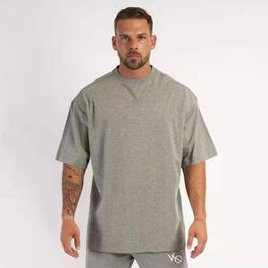Oversize Tshirt Custom 95%cotton 5% Elastane Fitness Gym <strong>Wear</strong> Sports Apparel Mens Fashionable Tshirts - Product Image 4