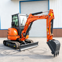 Mini-excavatrice sur chenilles hydraulique diesel avec pelle brise-roche CE
