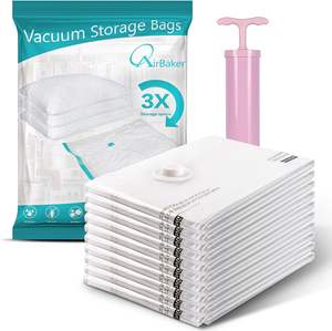 Bolsa de vacío al por mayor barata del vendedor superior de Amazon para las bolsas grandes del almacenamiento del vacío del ahorrador de espacio de la ropa con Pum de mano - Product Image 2