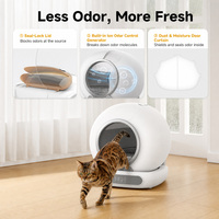 Bac à litière intelligent pour chat, grande capacité 65L, toilette automatique autonettoyante