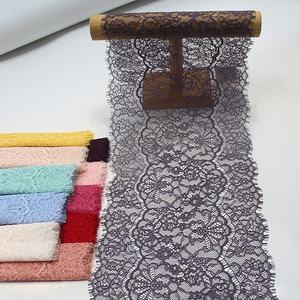 Renda Prancis Nilon TangLong Warna Pink Muda 30cm, Hiasan Bunga Mewah, Rajutan Ramah Lingkungan, Stok Baru untuk Pakaian dan Dekorasi Rumah - Product Image 3