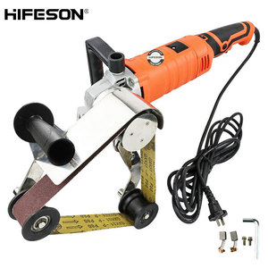 HIFESON – ponceuse à bande électrique 75mm, 1200W, 12000 tr/min, pour le polissage et le meulage de tuyaux métalliques, avec papier abrasif P80 - Product Image 1