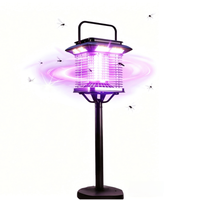 Moderne op zonne-energie werkende muggenlamp voor buiten, waterdicht, met lichtsensor voor tuin en terras
