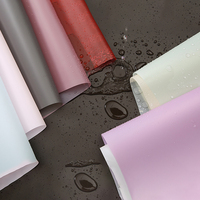 Papier d'emballage pour fleurs translucide coréen personnalisé en gros, pas cher, imperméable, multicolore, papier cadeau