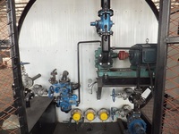 Réservoir de stockage de bitume horizontal conteneurisé de 45 m³ à chauffage électrique avec pompe pour centrale d'asphalte, faible coût d'entretien, pour routes