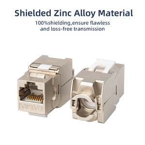 Hot bán 180 độ Kẽm hợp kim mèo 6 <span class=keywords><strong>CAT</strong></span> <span class=keywords><strong>6A</strong></span> che chắn FTP mô-đun RJ45 Mạng <span class=keywords><strong>STP</strong></span> toolless CAT5e CAT6 cat6A <span class=keywords><strong>Keystone</strong></span> jack - Product Image 3