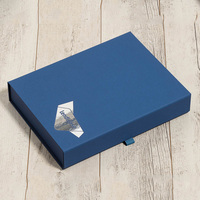 Logo personnalisé A4 D'emballage En Carton Noir Pliable Magnétique Rigide Document Papier Cadeau Boîtes