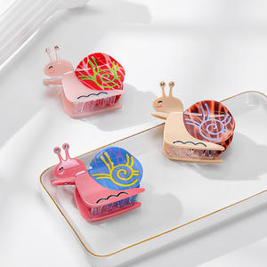 وصل حديثًا قصاصة حلزونية كرتونية لطيفة على شكل حيوان من أشكال الكرتون من خلات رائعة للفتيات والنساء - Product Image 3