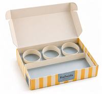 Boîte cadeau alimentaire personnalisée avec compartiments pour sauces, craquelins, noix, desserts, collations, biscuits et emballages de boulangerie, avec insert de séparation personnalisé