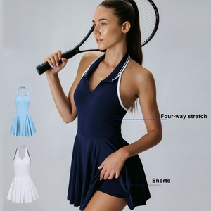 Nuevo Vestido de Tenis de Secado Rápido para Mujer, con Shorts Extraíbles, Elástico, con Cierre, Sexy, para Exteriores, Marca WS, Tela de 140g - Product Image 1