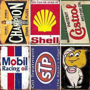 Letreros Metálicos Vintage, Letreros Retro para Garaje y Decoración de Pared de <span class=keywords><strong>Gasolinera</strong></span> para Cuarto de Hombre - 8x12 Pulgadas, Tienda de Autos Antiguos - Product Image 1