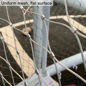 Stainless Steel Rope <b>Mesh</b> Balcony Stair Boundary Protection Net Impact Resistance Woven <b>Wire</b> Fence - Product Image 4
