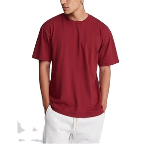 Camiseta de Lujo para Hombre de Talla Grande, 100% Algodón, Color Sólido, Transpirable, con Impresión por Sublimación Personalizada para Fitness - Product Image 2