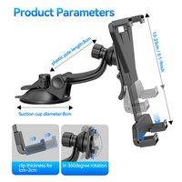 Support de tablette et de téléphone pour voiture, fixation pare-brise à ventouse en TPU, fabrication OEM ODM