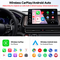 GRANDNAVI 2 en 1 Mini Dongle Inalámbrico CarPlay Android Auto, Google Maps, BT, Reproductor de Música