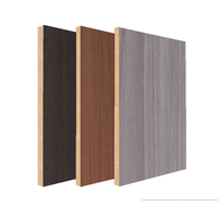 Panneau de contreplaqué mélaminé décoratif 4x8 pieds, finition brillante ou mate, grain de bois, pour meubles et applications intérieures