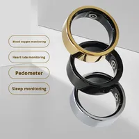 Nouvelle bague connectée KR3 2026 pour femmes et hommes, moniteur de fréquence cardiaque, de variabilité de la fréquence cardiaque (VFC) et de sommeil, étanche IP68, bague connectée fine, tracker d'activité physique, cadeau