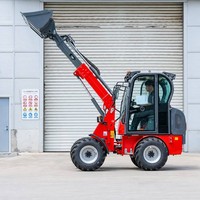 Frontlader mit geschlossener Fahrerkabine, Hydrauliksystem, Schaufel für Garten-, Landwirtschafts- und Hofarbeiten