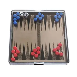 Mini Kinder Magnetische Backgammon Schaakspel Bordspel