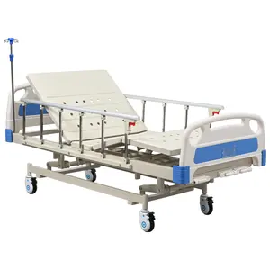 Delina ABS Hospital bed 3 crank manual patient bed for adults clinic use with lowest price