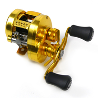 Moulinet de pêche micro-casting CNC en alliage d'aluminium RL036, rapport de transmission 7.6:1, pour courant continu, main droite, 12+1 roulements, 191g, léger