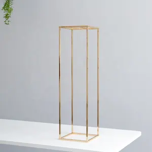 TY220606-15 Gold Metal Flower Frame Display Stand Wedding Centerpieces Table Flower Stand Flower Base For Table Wedding Party