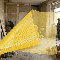 Rete in Fibra di Vetro per Stucco EIFS 145gsm 5*5, Rete Ignifuga per Pareti in Fibra di Vetro per Costruzioni e Intonaco