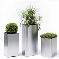 Bordure extérieure Garde-corps Longue Rectangulaire Maisons Extérieures Lit De Plantes À Fleurs Abreuvoir Pot Boîte Pot De Fleurs