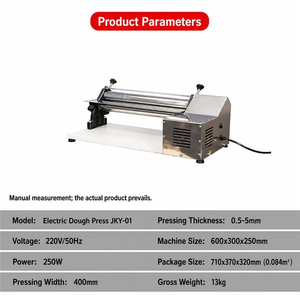 Machine à étaler la pâte électrique automatique, presse à pâte commerciale pour pizza et pain plat - Product Image 2