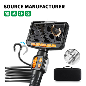 Handheld 6mm 360 Articulating Endoscope 4.3 Inch IPS Display 1080P HD 6 <b>LED</b> Snake <b>Tube</b> Professional Industrial Borescope - Product Image 1