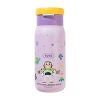 Bouteille d'eau isotherme en acier inoxydable Toy Story Buzz, mignonne tasse thermos portable à motif de dessin animé pour filles, cadeau pour la consommation quotidienne