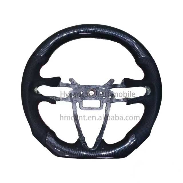 Leather+carbon fiber+red stitching