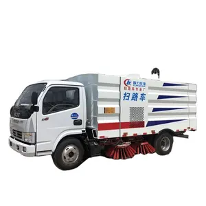 DONGFENG 5.5 cubic meter Vacuum Road Sweeper Car Spray Pavement Washer Sweeper