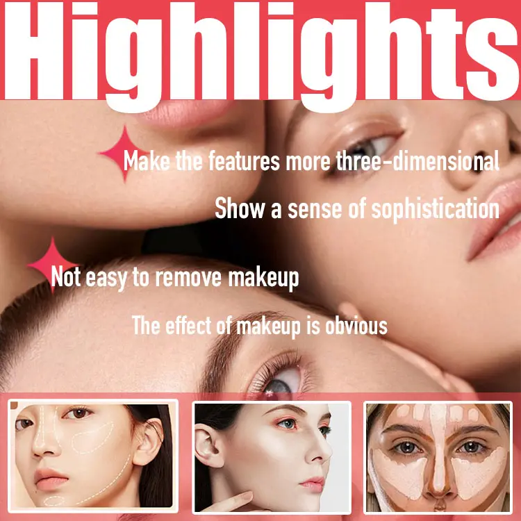 Eigenmarke Fairy Shimmer Matte Vegan Liquid Highlighter mehrfarbige Optionen Haut Körperformung Aufhellendes Make-up verbessert
