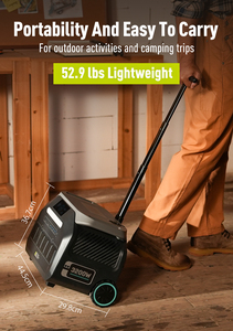 IEETek P3200 เครื่องจ่ายไฟแบบพกพา 2048WH 3200W อินเวอร์เตอร์คลื่นไซน์บริสุทธิ์ สำหรับใช้ในบ้านและนอกบ้าน รองรับแผงโซลาร์เซลล์สูงสุด 1000W สถานีไฟฟ้าสำรอง - Product Image 6