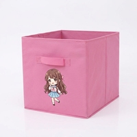 Cajas de Almacenamiento de Tela No Tejida con Logotipo Personalizado, MOQ Bajo, Caja Organizadora Plegable para Ropa y Juguetes