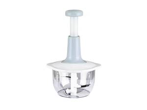 Écraseur d'ail en plastique, hachoir à viande <span class=keywords><strong>manuel</strong></span>, lames en acier inoxydable, robot culinaire portatif durable, facile à nettoyer, portable pour - Product Image 1
