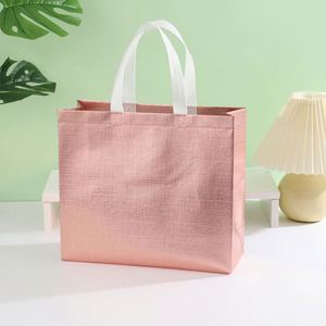 Sac écologique en non-tissé imprimé sérigraphié avec poignée longue, personnalisé pour supermarché, vêtements et cadeaux - Product Image 2