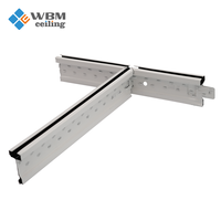 Grille de plafond suspendu à fentes en métal pour matériaux de construction, profilés en T, barres en T, grille de plafond à ligne fine, plafond à fentes