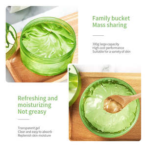 Gel di <span class=keywords><strong>Aloe</strong></span> <span class=keywords><strong>Vera</strong></span> ZHIDUO 100% Puro, Riparatore Dopo Scottature Solari, Idratante e Levigante per la Pelle, Vendita all'Ingrosso - Product Image 6