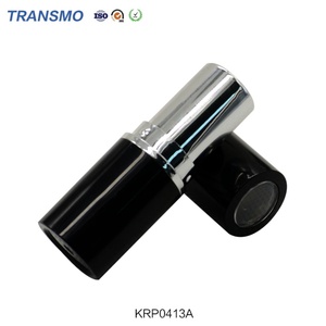 Tube de rouge à lèvres noir, emballage de luxe pour rouge à lèvres, tube de rouge à lèvres en plastique transparent, tube en plastique rond - Product Image 5